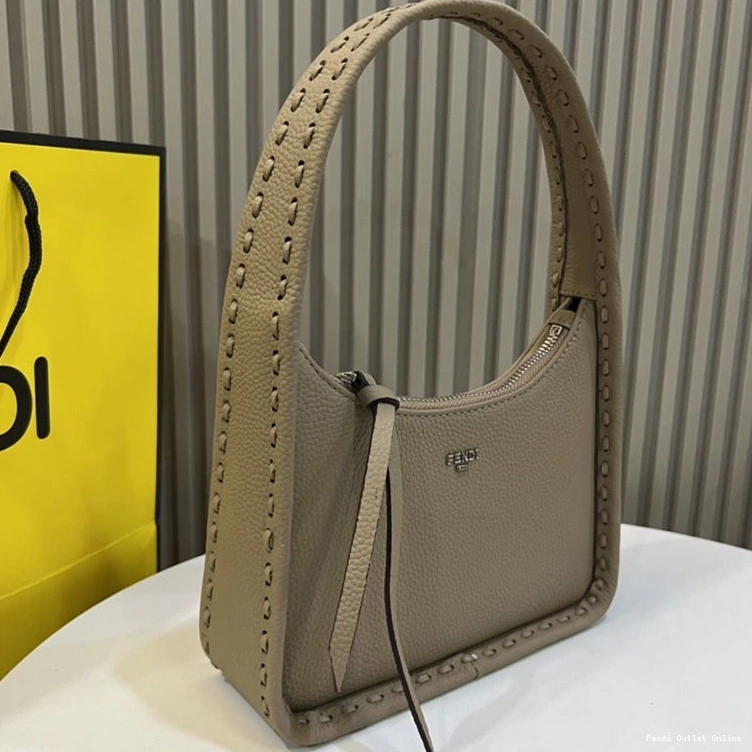 In Leather Fendessence Cuoio Bag Mini Fendi Grey Romano 0822